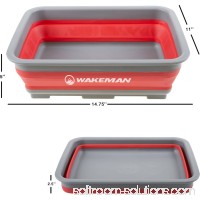 Wakeman 10L Collapsible Portable Camping Wash Basin   550646431